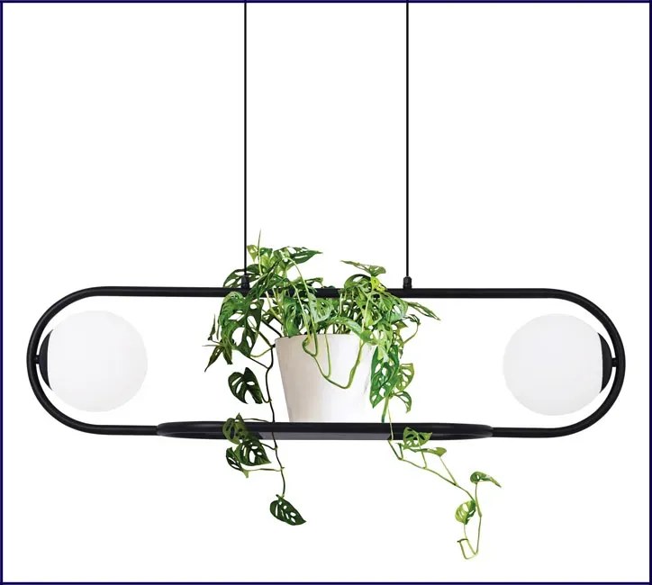 Lampa wisząca nad stół z kwietnikiem - 3X S822 F7-C54