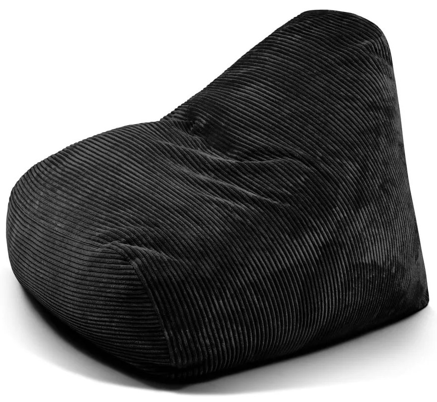 Czarny sztruksowy worek do siedzenia Snug 100 – SLOWDOWN