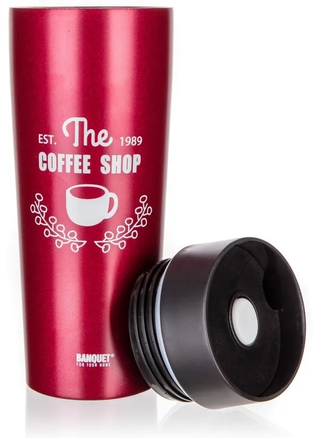 Banquet Kubek termiczny COFFEE 350 ml, winny