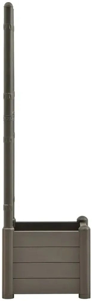 Antracytowa donica ogrodowa z kratką W0-S35