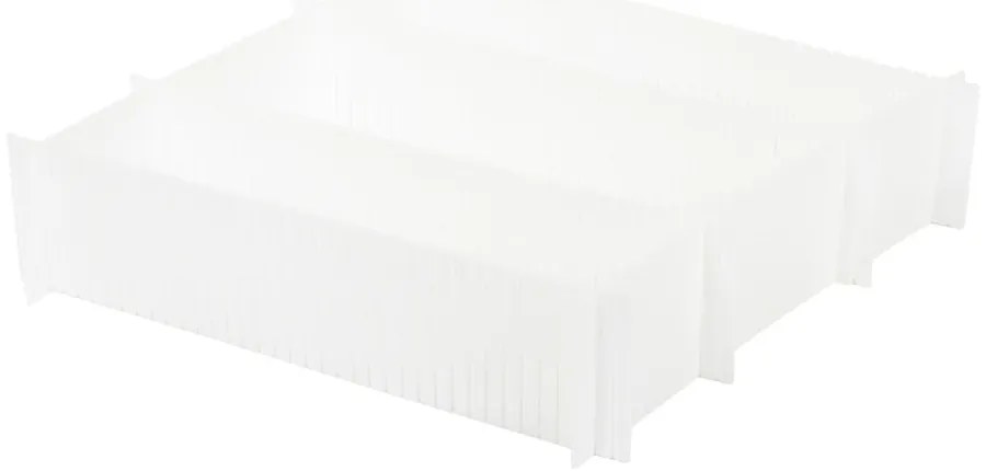 Zestaw 6 białych rozdzielaczy do szuflady Compactor Drawer Dividers