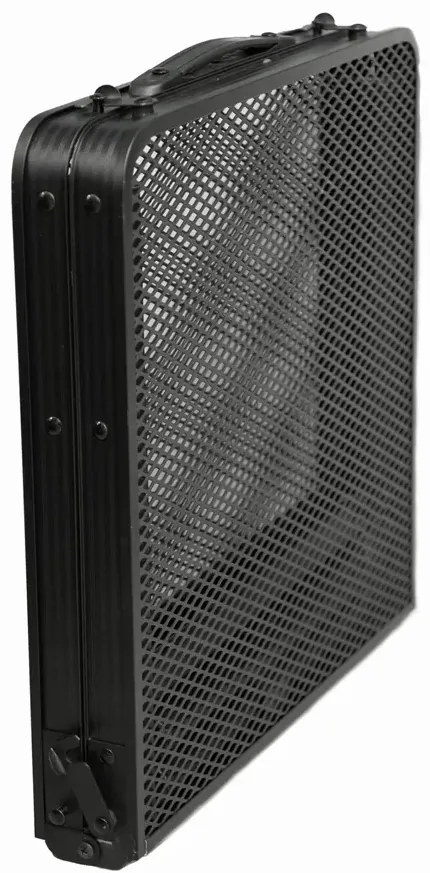 Czarny przenośny stolik campingowy P7-N77