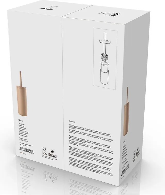 Beżowa kamionkowa szczotka do WC Ume – Zone