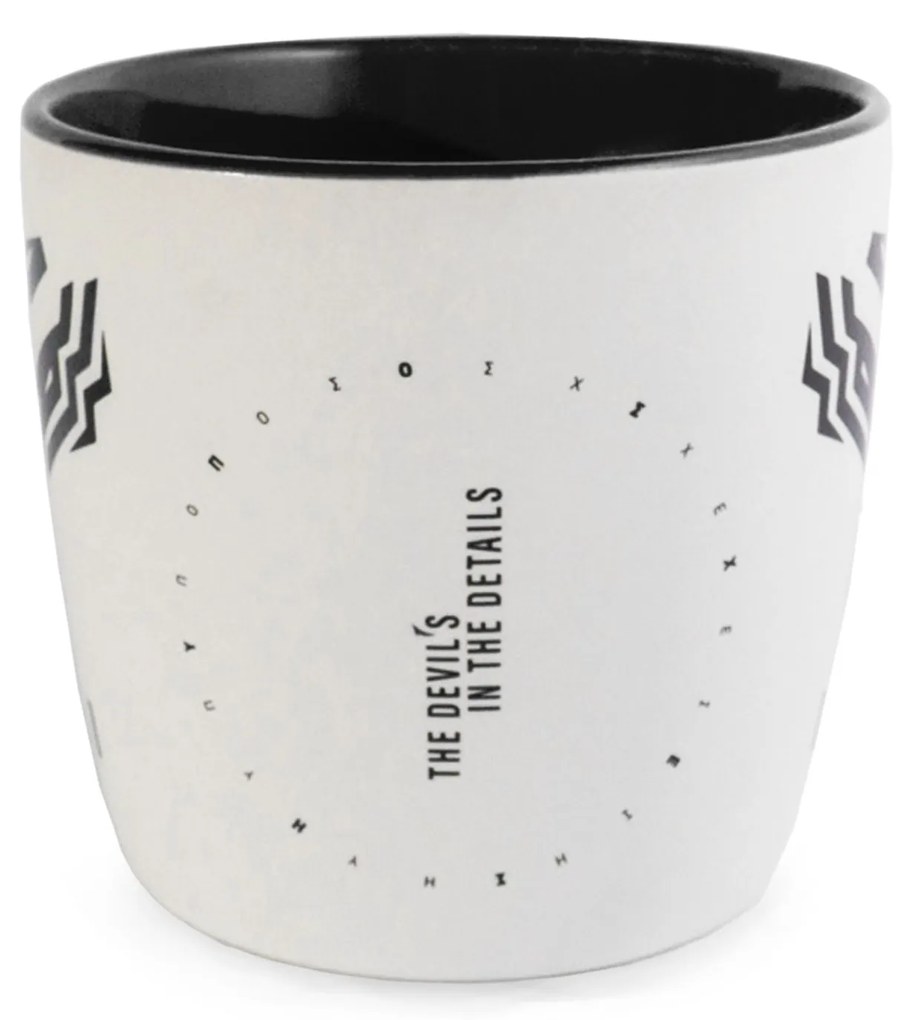 Kubek Diablo Chairs biało-czarny