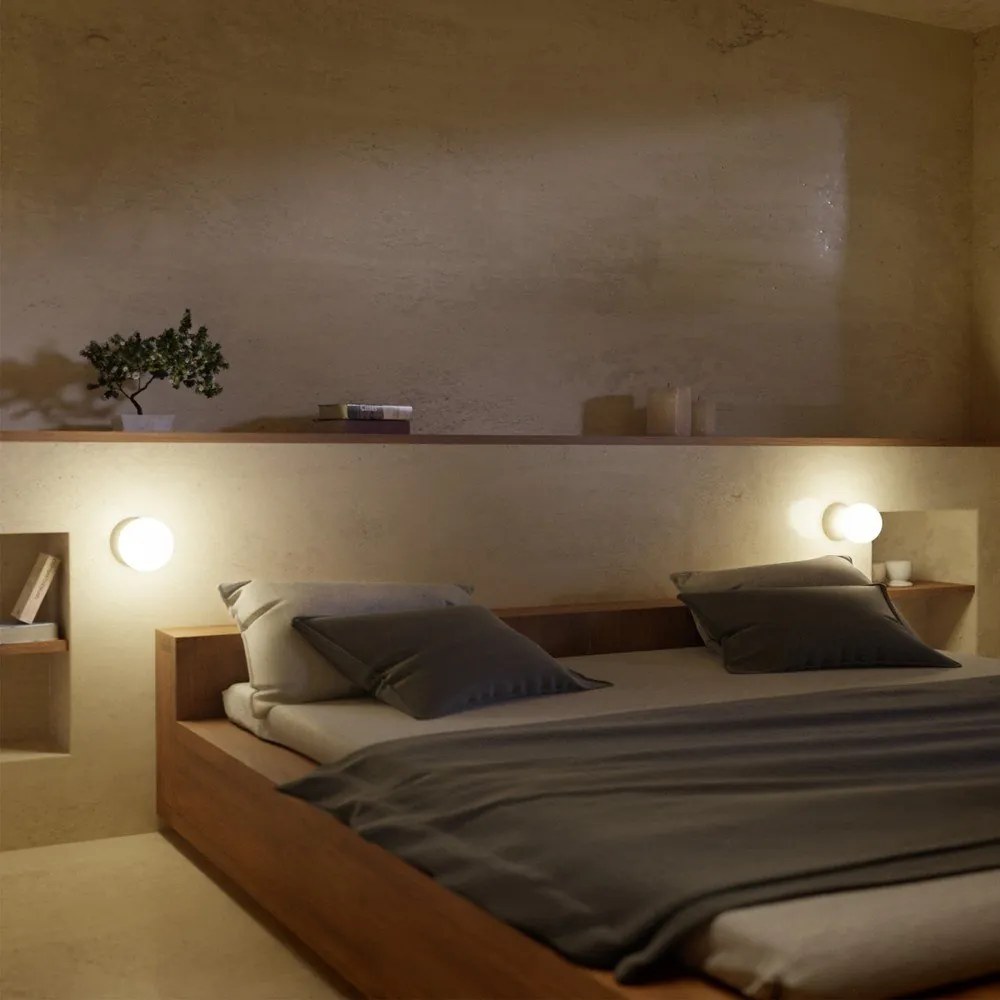 Szary kinkiet SULION Creta, wys. 10 cm