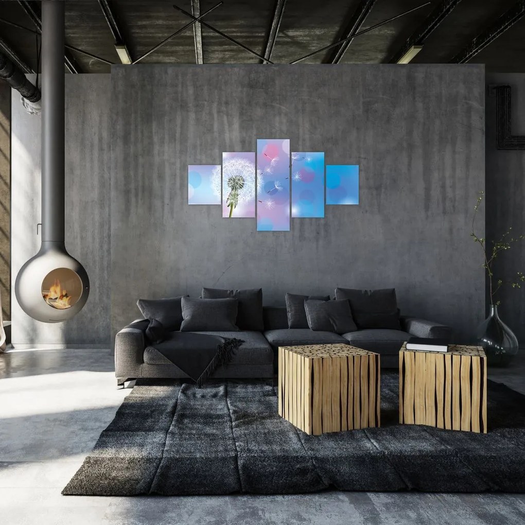 Obraz - Dmuchawiec na wietrze (125x70 cm)