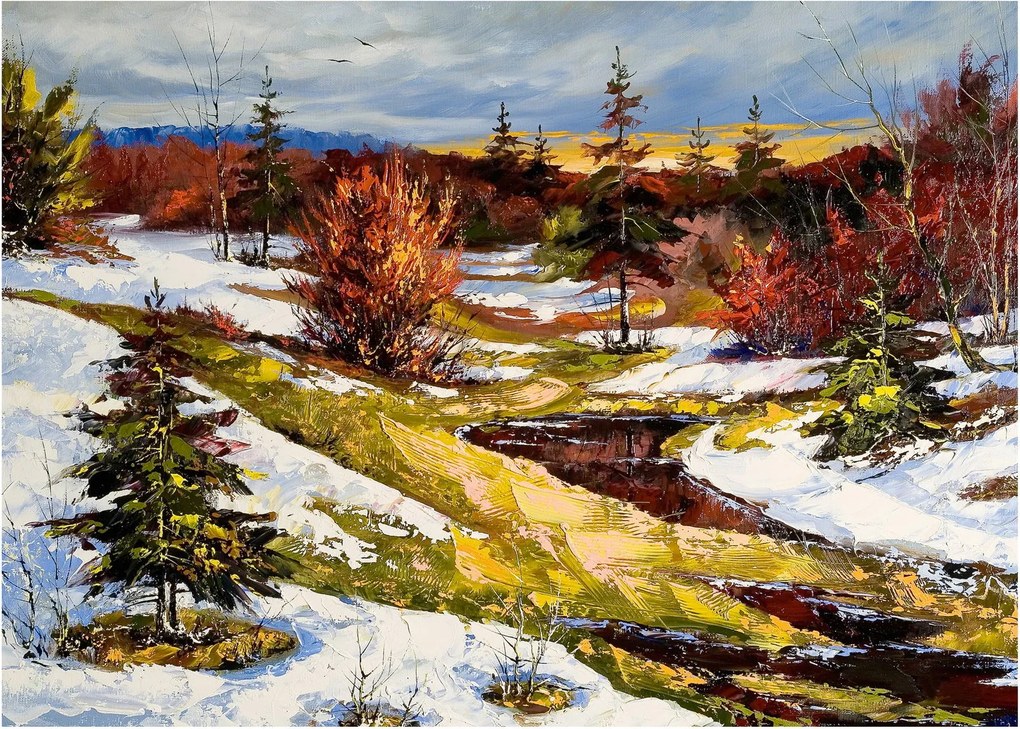 Obraz - Nadejście wiosny (70x50 cm)