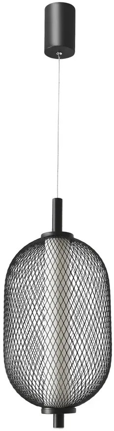 Loftowy czarny żyrandol wiszący - 4X M103 W9-G50