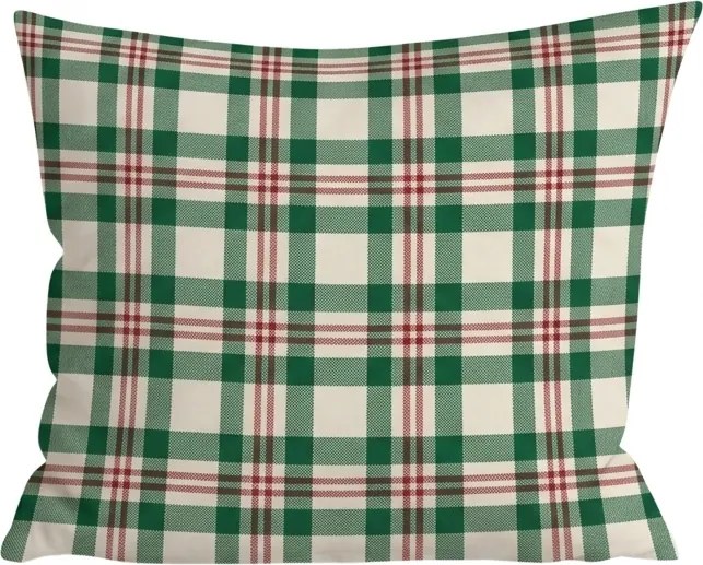 Bawełniana poszewka na poduszkę WINTER PLAID 45x45 cm, kolorowa