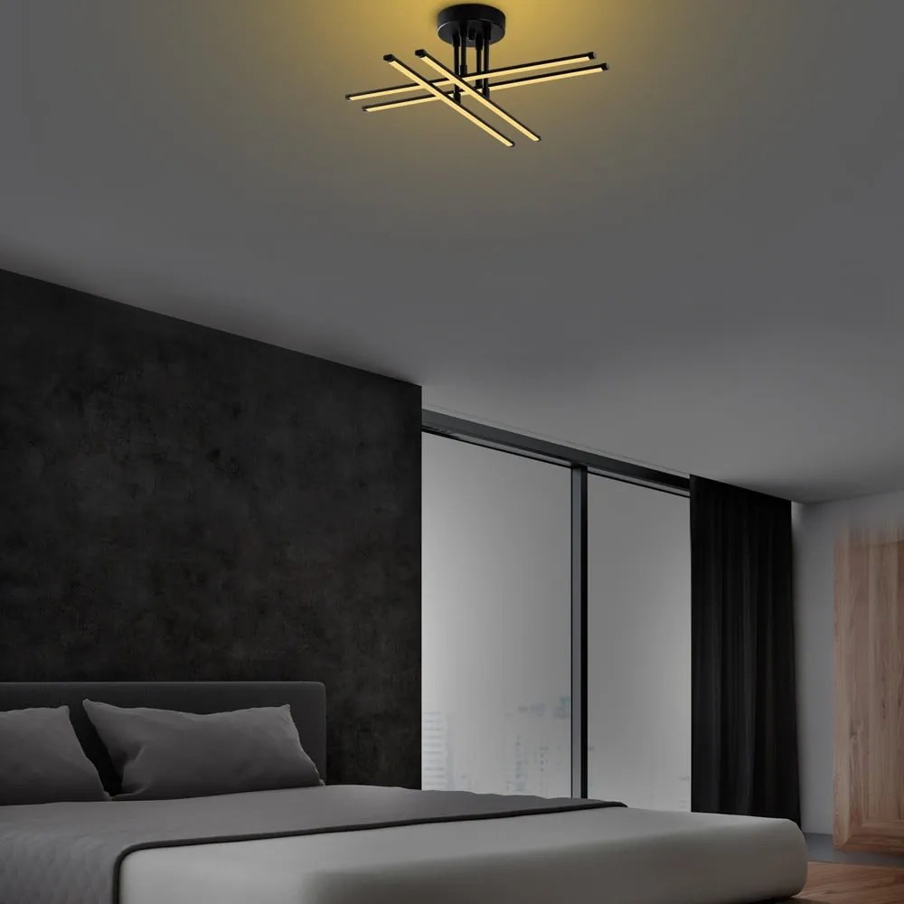 Czarna lampa sufitowa LED Exhaust – Opviq lights