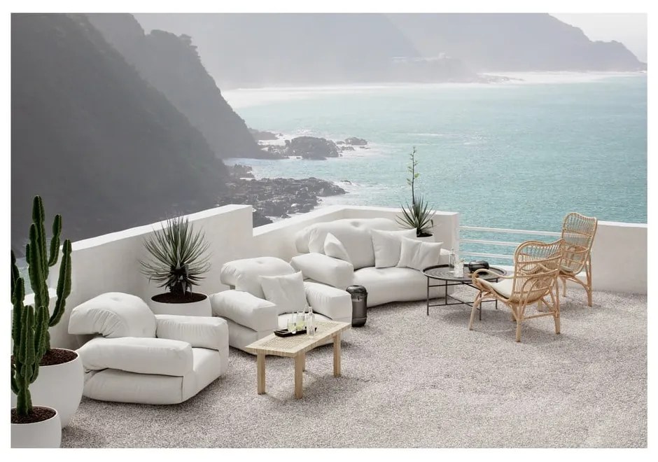 Beżowa sofa rozkładana odpowiednia na zewnątrz Karup Design OUT™ Hippo Beige