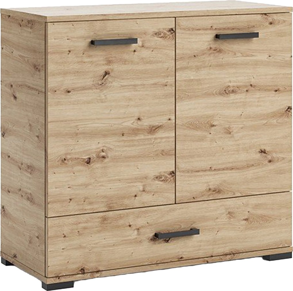 Komoda ALBANO 90 cm do Salonu Sypialni z Szufladą Dąb artisan