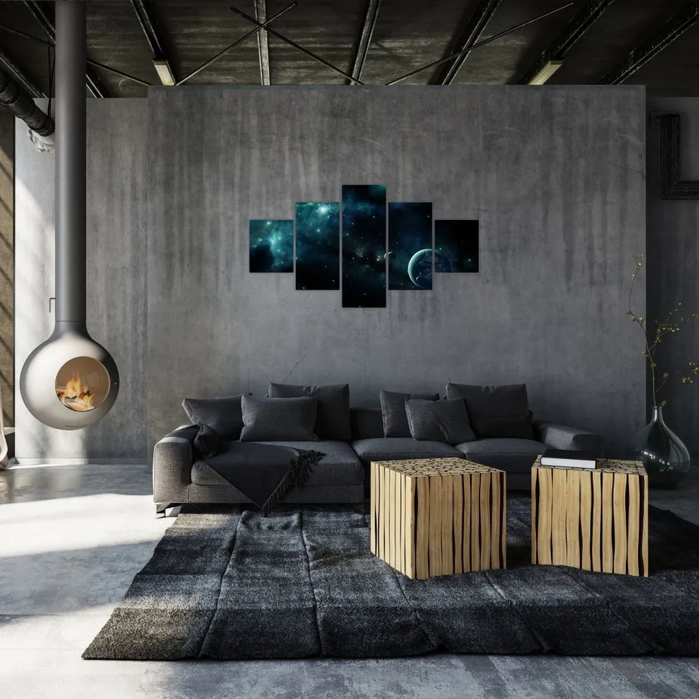 Obraz - Życie w kosmosie (125x70 cm)