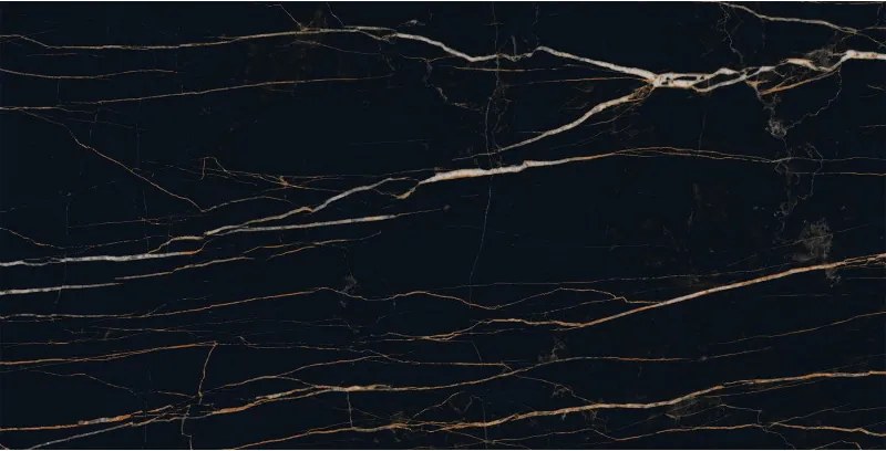 Mexen Flamingo Black gres szkliwiony rekt. G1, płytka podłogowo-ścienna 120 x 60 cm, wysoki połysk - TL215-120-060-00