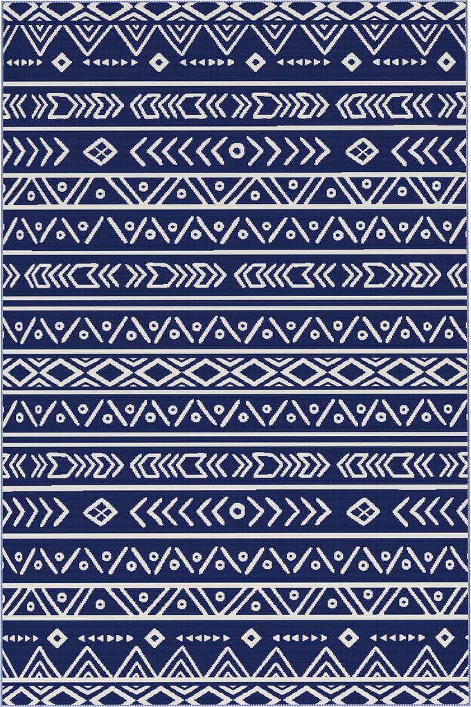 Outsunny Wodoodporny Dywan Zewnętrzny Wytrzymały na Warunki Atmosferyczne, z Boho-Style, do Domu, Balkonu