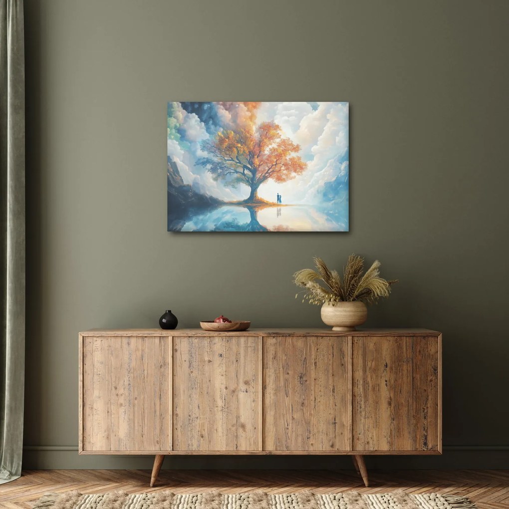 Obraz – Drzewo życia i miłości (70x50 cm)