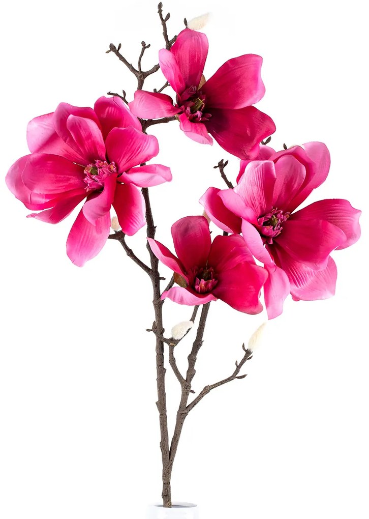 Sztuczna kwiat Magnolia różowa, 86 cm