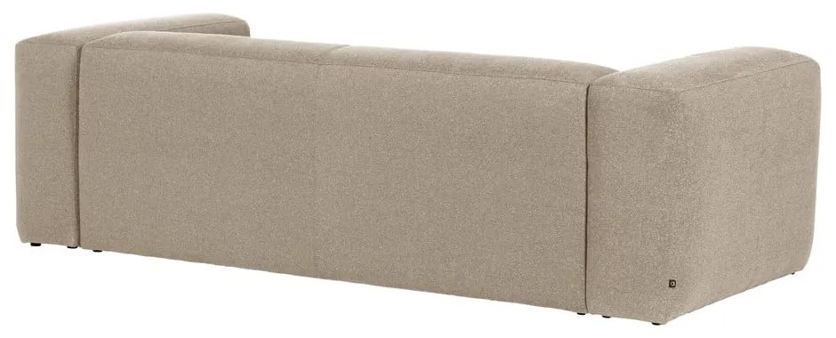 Beżowa sofa Kave Home Blok, 240 cm