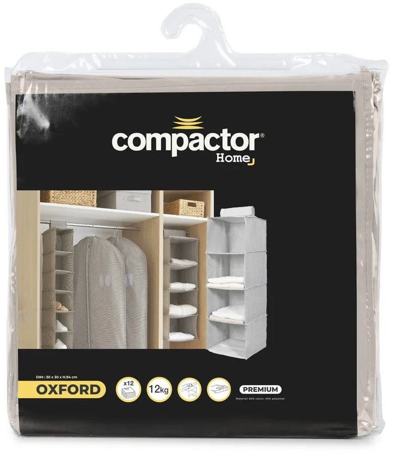 Wiszący tekstylny organizer do szafy Oxford – Compactor