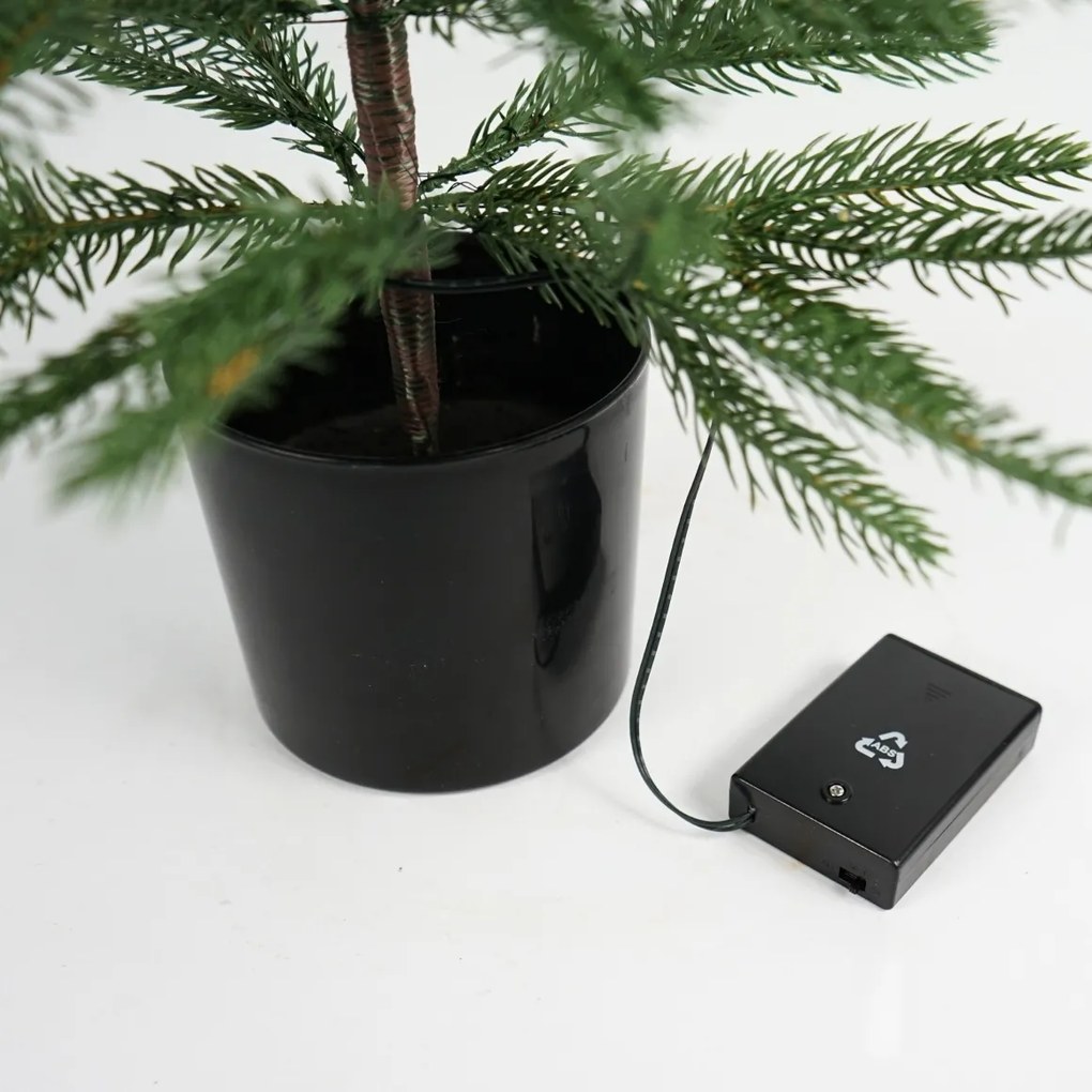 Sztuczna choinka NORDIC z oświetleniem LED, 60 cm