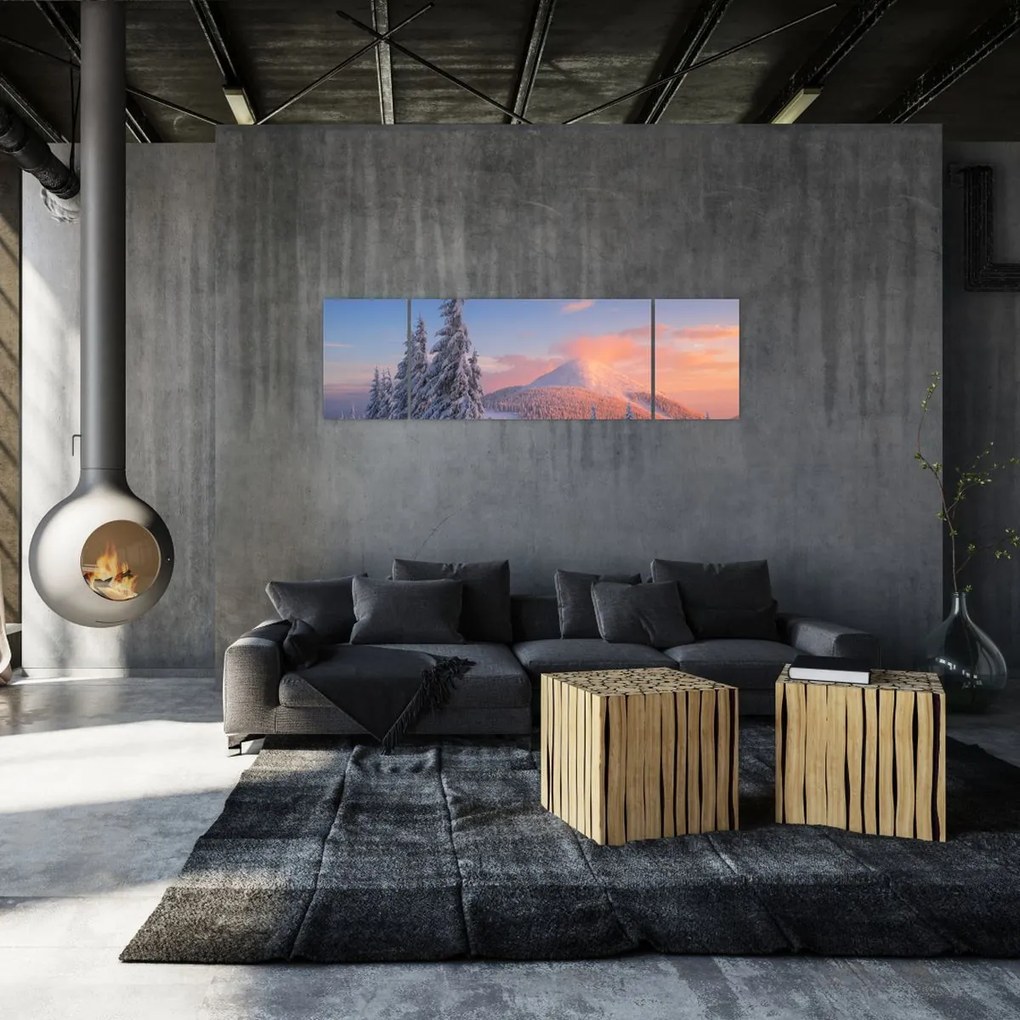 Obraz - Zimowy krajobraz (170x50 cm)