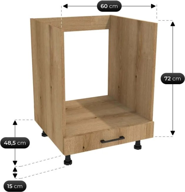 Zestaw Mebli Kuchennych MODERN 200 cm Dąb Evoke/Kaszmir Nowoczesny