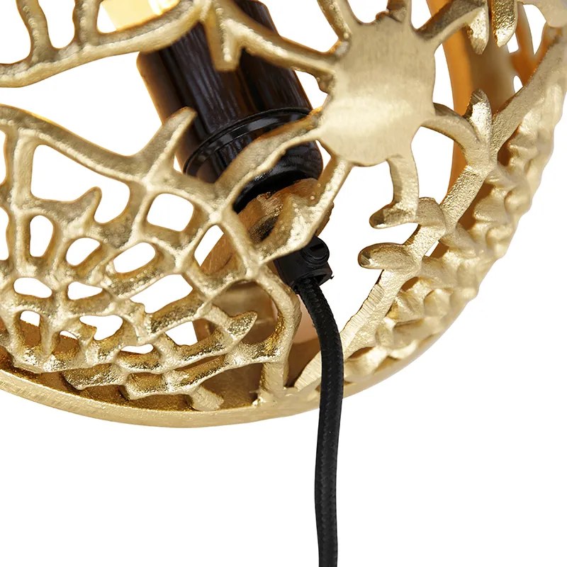 Lampa ścienna w stylu art deco złota - Maro