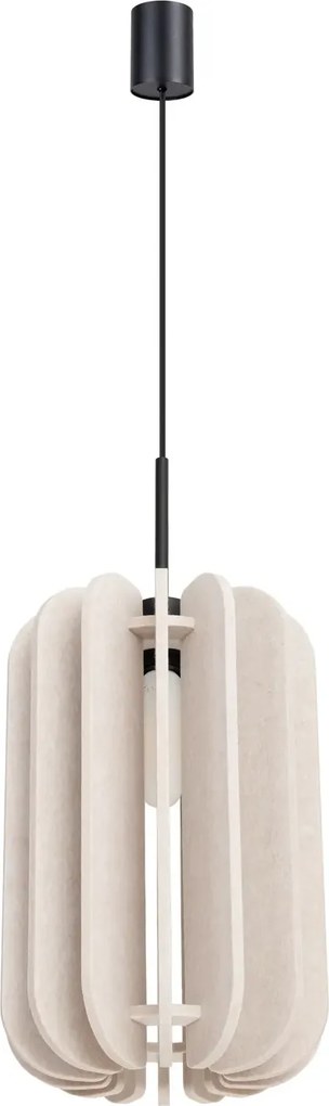 Beżowa wisząca lampa z filcu T7-E88