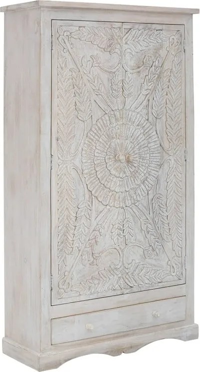 Biała szafa z litego drewna mango 100x175 cm Rana – Støraa