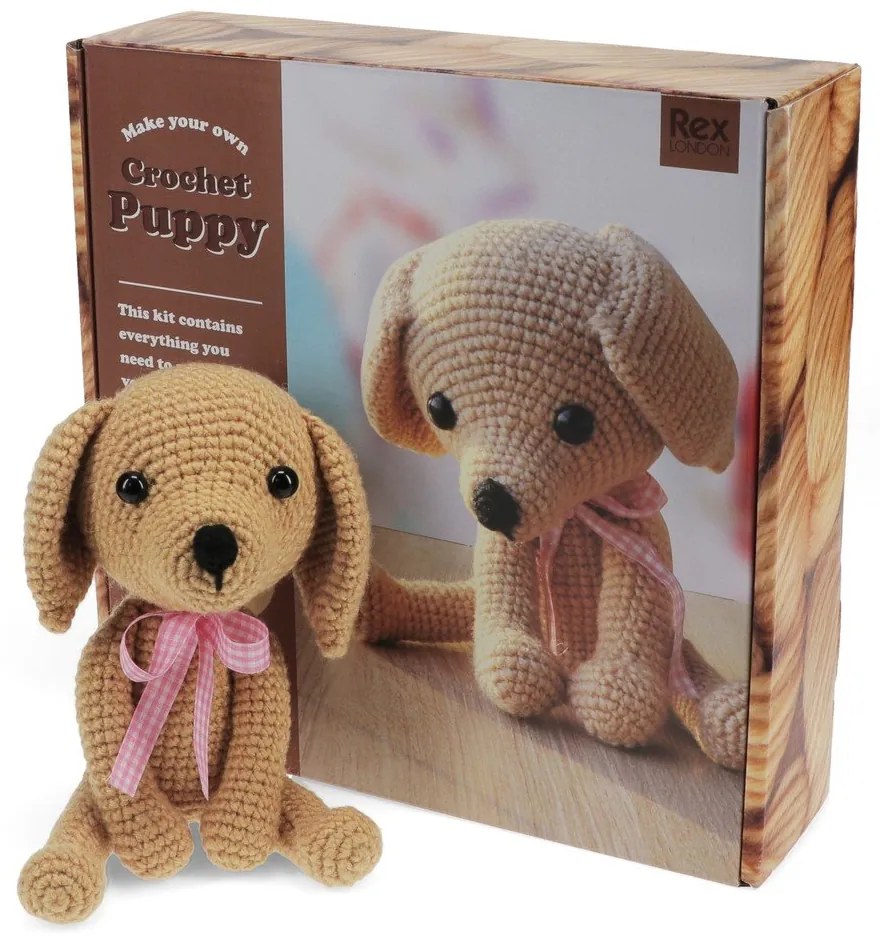 Zestaw kreatywny DIY Crochet Puppy – Rex London