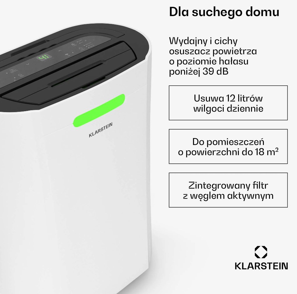 Klarstein AeroDry 12L Smart osuszacz powietrza