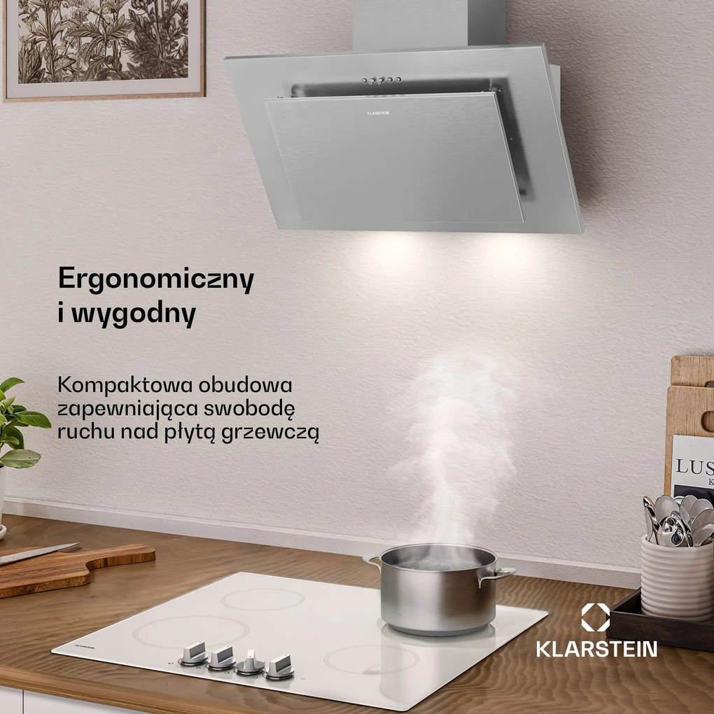 Klarstein Athena okap skośny | 60 cm