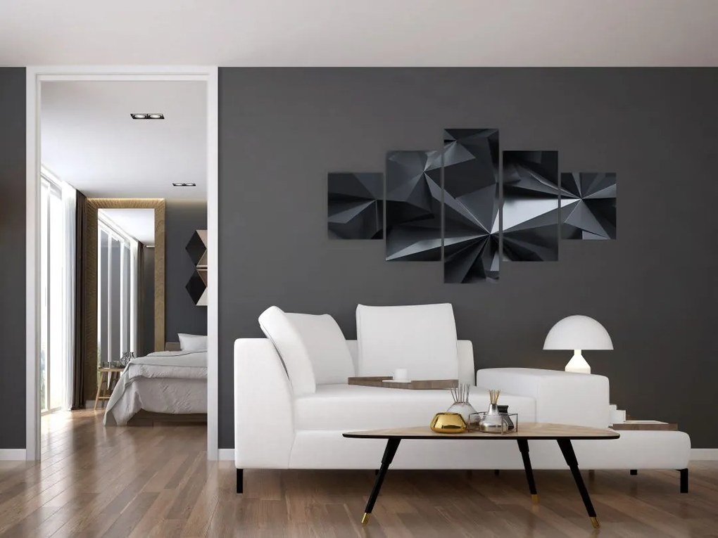 Obraz - Abstrakcja geometryczna (125x70 cm)