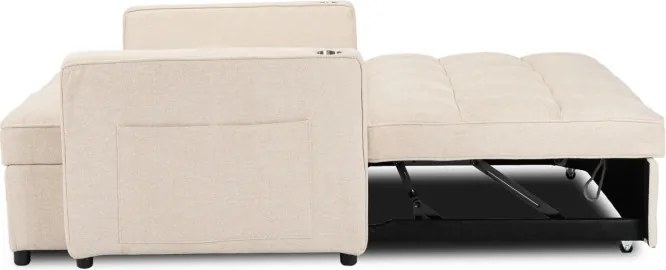 Fotel do Spania ASTER Rozkładany Amerykanka Beżowy Nowoczesny