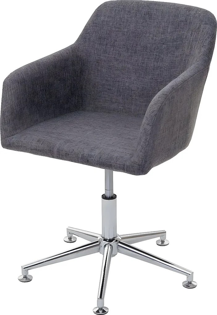 Krzesło do jadalni MCW-A74,  tekstylny, szary