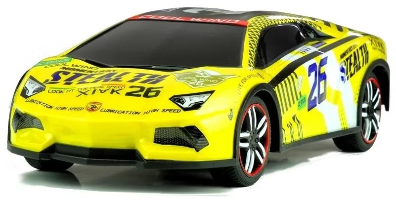 Auto zdalnie sterowane sportowe pilot r/c żółte