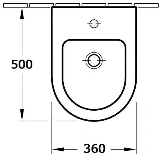 Bidet ścienny BH101