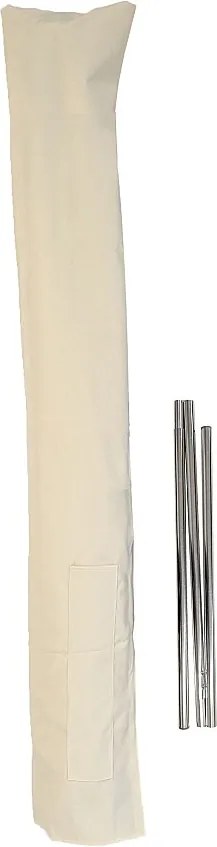 Pokrowiec ochronny na parasole do 3 m, kremowy