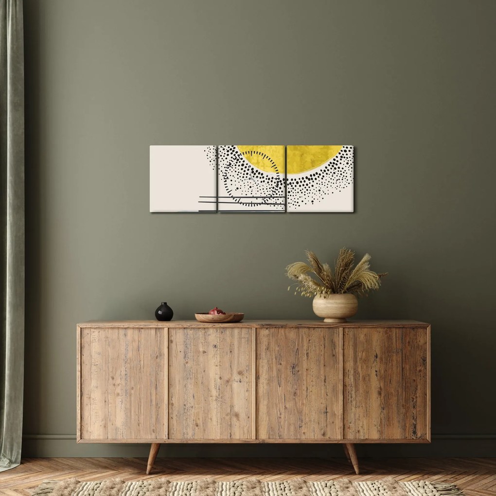 Obraz - Abstrakcyjny obraz plaży N⁰2 (z zegarem) (90x30 cm)