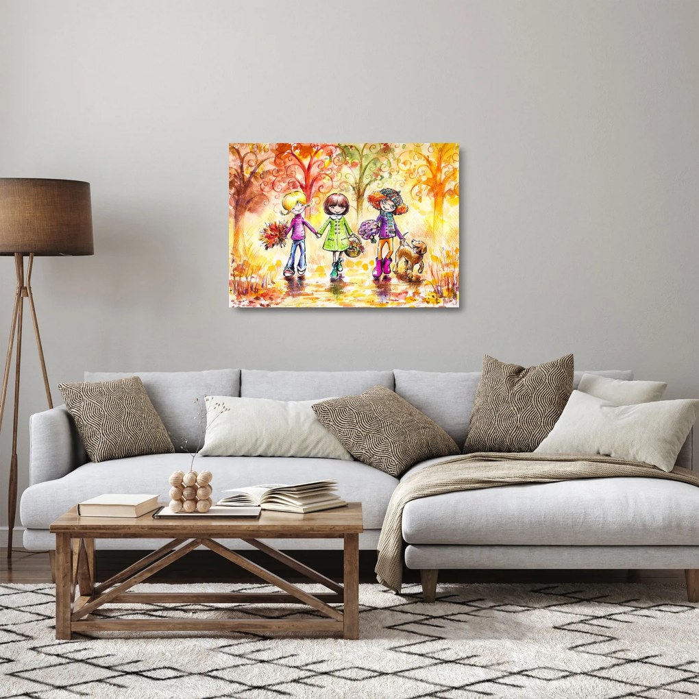 Obraz na szkle - Przyjaźń (70x50 cm)