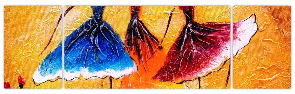 Obraz - Obraz olejny, baletki (170x50 cm)
