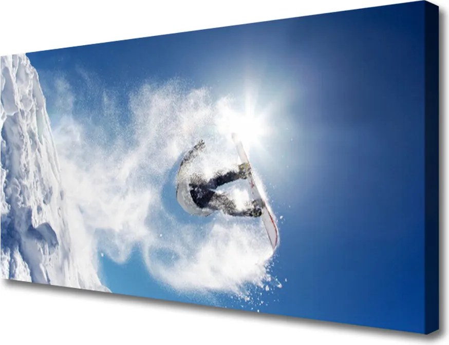 Fotoobraz na płótnie Zimowe Szaleństwo na Stoku