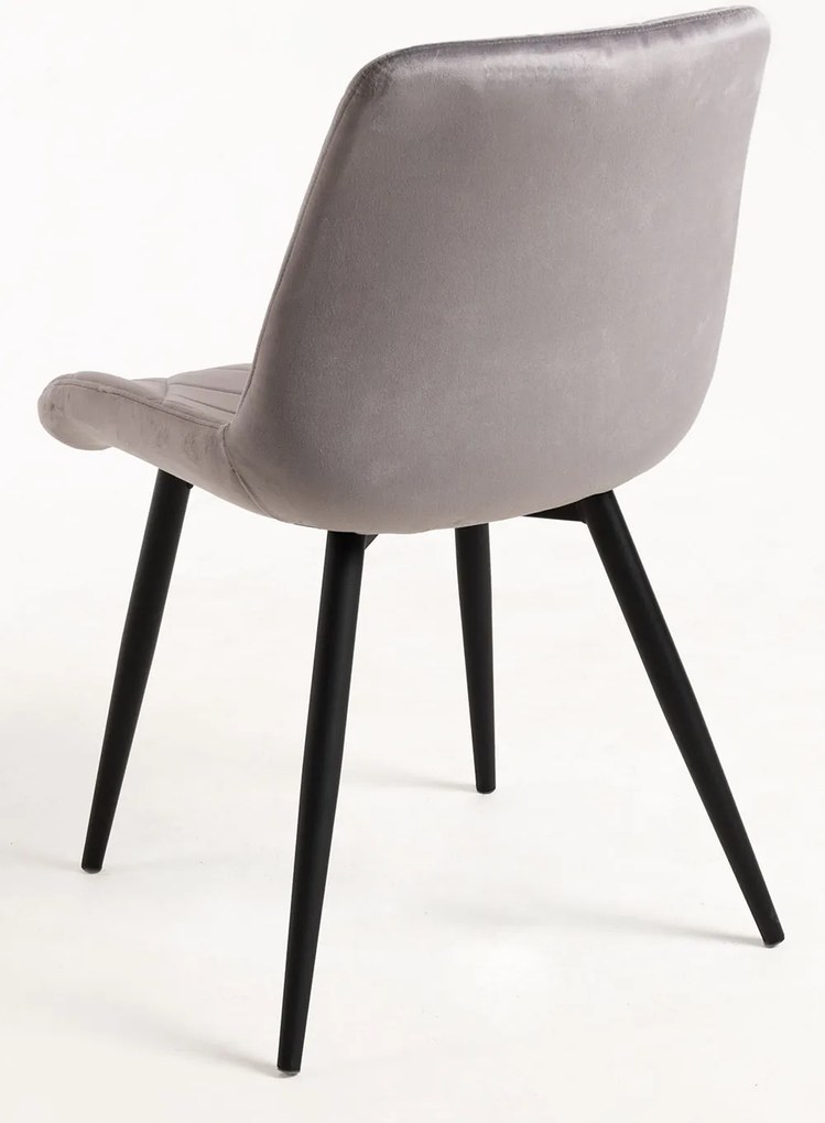 Zestaw 4 Krzese Min Aksamitne