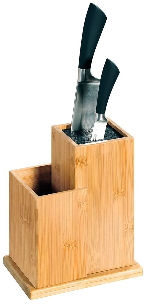 Kesper 58025 Blok na noże z tacką, 24 x 18,5 x 12,7 cm