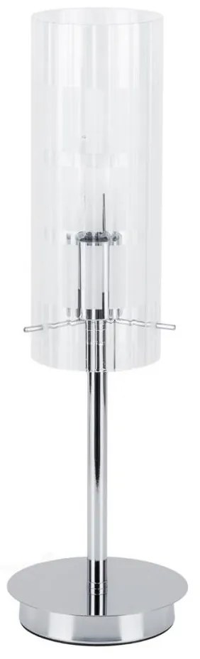 ITALUX MTM1957-1 - Lampa stołowa MAX 1xE27/60W/230V chrom/przezroczysty