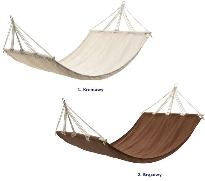 Brązowy hamak z drążkiem G2-G19
