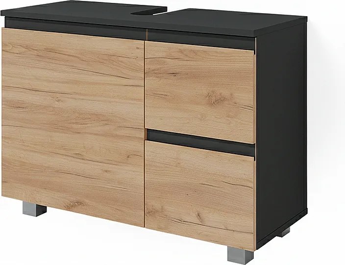 Szafka na wannę sonoma 80x33x60.8 j-shape