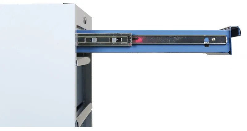 Szafka warsztatowa do blatu EXPERT, 4 szuflady, 680 x 455 x 910 mm, niebieski