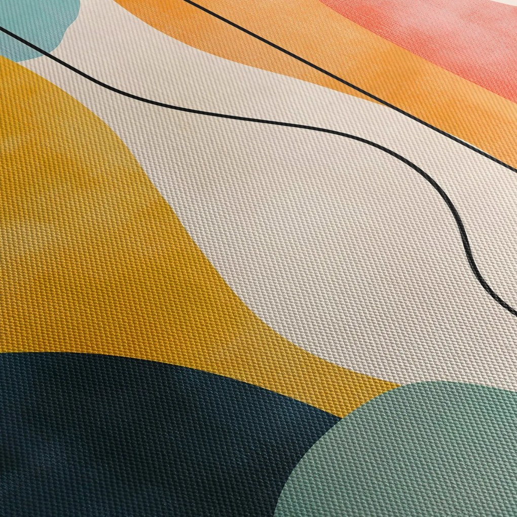 Obraz - Minimalistyczna kolorowa ilustracja II. (125x70 cm)