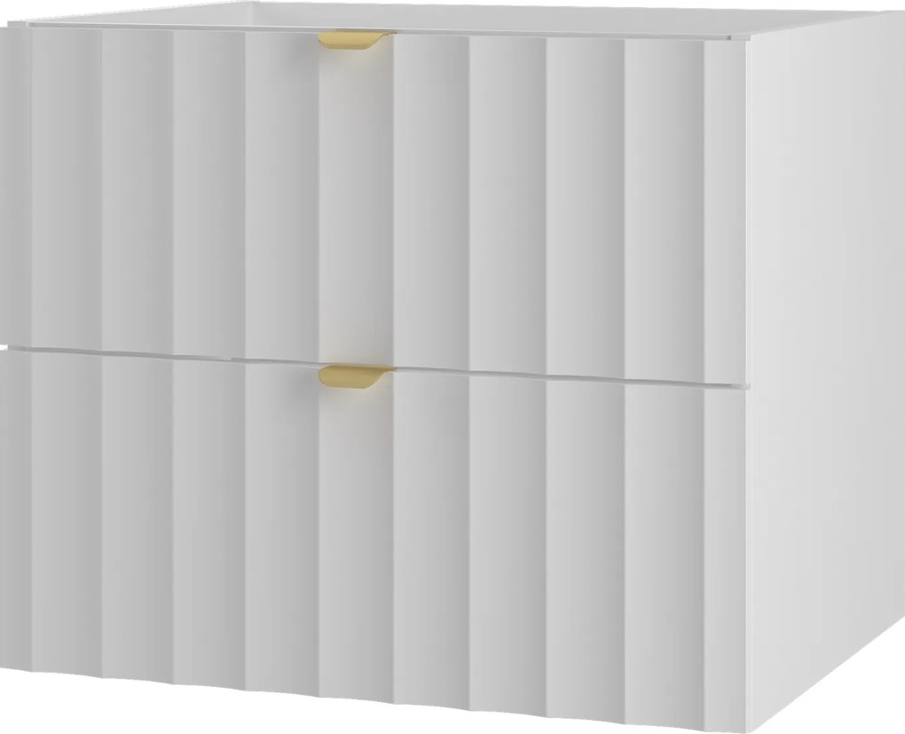 Szafka pod umywalkę wpuszczaną Arcos 06, biały mat, 60 cm